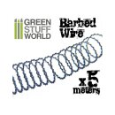 Green Stuff World - simulated BARBED WIRE - 1/32-1/35...