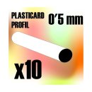 Green Stuff World - ABS Plasticard - Profile ROD 05mm