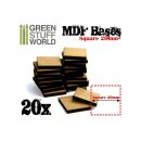 Green Stuff World - MDF Bases - Square 20 mm