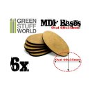 Green Stuff World - MDF Bases - AOS Oval 60x35mm