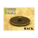 Green Stuff World - 8x Steampunk Buttons WATCH MOVEMENTS - Bronze