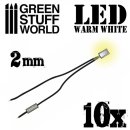 Green Stuff World - Warm White LED Lights - 2mm