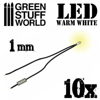 Green Stuff World - Warm White LED Lights - 1mm