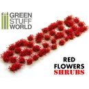 Shrubs TUFTS - 6mm self-adhesive - RED Flowers
