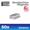 Green Stuff World - Neodymium Magnets 3x05mm - 50 units (N52)