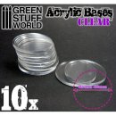 Acrylic Bases - Round 40 mm CLEAR