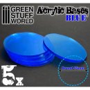 Green Stuff World - Acrylic Bases - Round 55 mm CLEAR BLUE