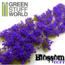 Green Stuff World - Blossom TUFTS - 6mm self-adhesive - PURPLE Flowers