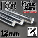 Green Stuff World - Acrylic Rods - Round 12 mm CLEAR