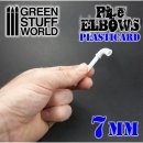 Green Stuff World - Plasticard Pipe ELBOWS 7mm