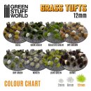 Green Stuff World - Grass TUFTS - 12mm self-adhesive - DRY BROWN