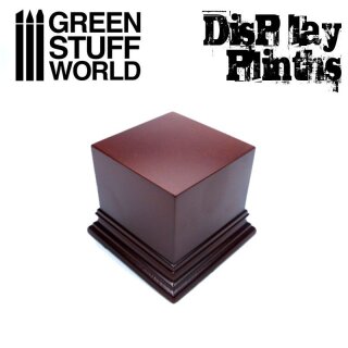 Green Stuff World - Square Top Display Plinth 6x6 cm - Hazelnut Brown