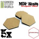 Green Stuff World - MDF Bases - Hexagonal 50 mm