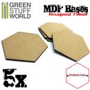 Green Stuff World - MDF Bases - Hexagonal 75 mm