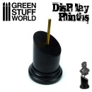 Green Stuff World - Tapered Round Bust Plinth 5x5cm Black