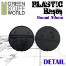Plastic Bases - Round 50 mm BLACK