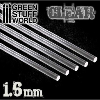 Green Stuff World - Acrylic Rods - Round 1.6 mm CLEAR