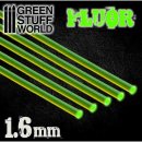 Green Stuff World - Acrylic Rods - Round 1.6 mm Fluor GREEN
