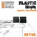 Plastic Square Bases 20x20 mm