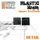 Plastic Square Bases 25x25 mm