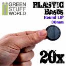 Plastic Bases - Round Lip 30mm