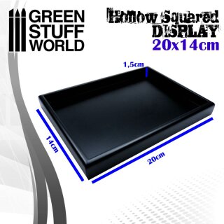 Green Stuff World - Hollow squared display 20x14 cm Black