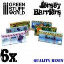 Green Stuff World - 6x Jersey Barriers