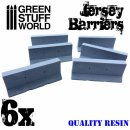 Green Stuff World - 6x Jersey Barriers