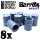 Green Stuff World - 8x Resin Barrels