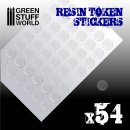 Green Stuff World - 54x Resin Token Stickers 20mm