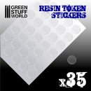 Green Stuff World - 35x Resin Token Stickers 25mm