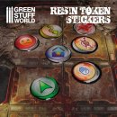 Green Stuff World - 6x Resin Token Stickers 50mm