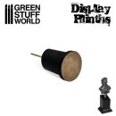 Green Stuff World - Tapered Round Bust Plinth 2,5x2,5cm Black