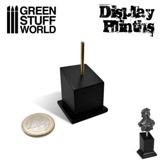 Green Stuff World - Tapered Bust Plinth 2.5x2.5cm Black
