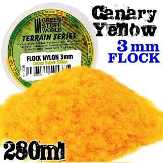 Green Stuff World - Static Grass Flock - Canary Yellow 3 mm - 280 ml
