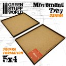Green Stuff World - MDF Movement Trays 25mm 5x4