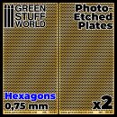 Photo-etched Plates - Medium Hexagons