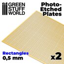 Green Stuff World - Photo-etched Plates - Small Rectangles