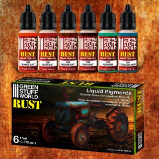 Green Stuff World - Liquid Pigments Set - Rust