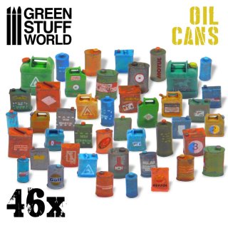 Green Stuff World - 46x Resin Oil Cans