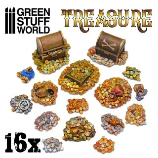 Green Stuff World - 16x Resin Treasure Pieces