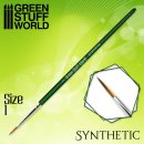 Green Stuff World - GREEN SERIES Synthetic Brush - Size 1