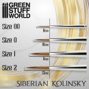 Green Stuff World - GOLD SERIES Siberian Kolinsky Brush -...