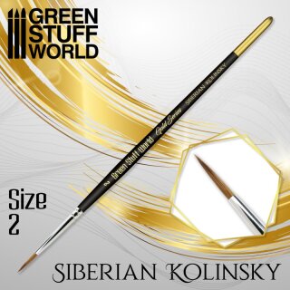 GOLD SERIES Siberian Kolinsky Brush - Size 2