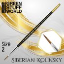 Green Stuff World - GOLD SERIES Siberian Kolinsky Brush -...