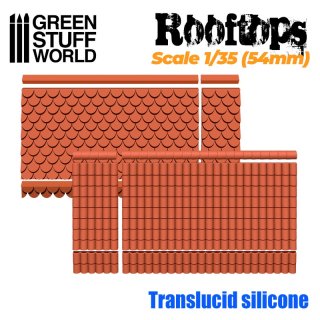 Green Stuff World - Silicone Molds - Rooftops 1/35 (54mm)