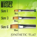 Green Stuff World - GREEN SERIES Flat Synthetic Brush Size 6