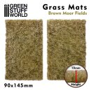 Green Stuff World - Grass Mat Cutouts - Brown Moor Fields