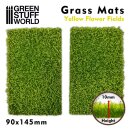 Green Stuff World - Grass Mat Cutouts - Yellow Flower Field