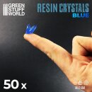 BLUE Resin Crystals - Medium